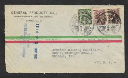 SD)1946 MEXICO  INDIA TEHUANA 2C SCT 708 & PAIR OF STATUE OF LIBERTY 12C SCT 790, COMMERCIAL COVER CIRCULATED FROM MEXIC - Mexico