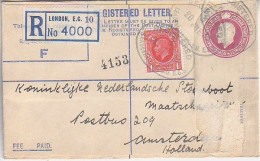 UNITED KINGDOM.  1936/London, Uprated PS Envelope/registered. - Covers & Documents