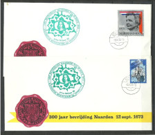 NEDERLAND Netherlands 1973 Special Covers & Cancels 300 Jaar Bevrijding Naarden Prince Willem III - Covers & Documents