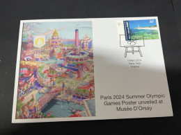 6-3-2024 (2 Y 17) Paris Olympic Games 2024 - 2 Olympic Games Posters Unveil At Musée D'Orsay (2 Covers) - Zomer 2024: Parijs