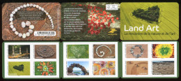 CARNET COMMEMORATIF De 2024 De 12 Timbres Adhésifs "LAND ART - Lettre Verte" (non Plié) - Cuadernillos