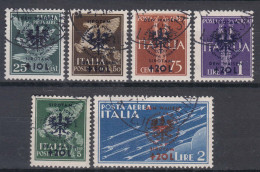 Germany Occupation Of Laibach (Slovenia) Help For Poor 1944 Mi#33-38 CTO Cancel - Occupation 1938-45