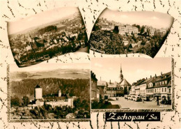 73962532 Zschopau Panorama Oberschule Schloss Wildeck Markt - Zschopau