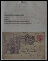 1903 PORTUGAL AZORES AÇORES ANGRA TO NANTES FRANCE KING CARLOS I 10 Rs  POSTAL STATIONERY Extra Rare - Angra