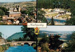 73922768 Malmedy_Wallonie Stadtpanorama Bruecke Freibad Felsen Landschaft - Malmedy