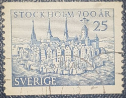 Sweden Anniversary Of Stockholm 1953 Used Stamp 25 - Oblitérés
