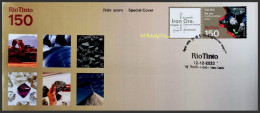 India 2023 Rio Tinto, Mining Industry, Iron Ore, Titanium, Lithium, Copper ,Diamond ,Mineral ,Biodiversity,Sp Cover (**) - Storia Postale