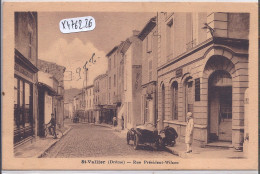 ST-VALLIER- RUE PRESIDENT WILSON- BELLE AUTOMOBILE - Autres & Non Classés