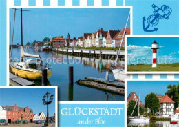 73199058 Glueckstadt Elbepartie Rathaus Leuchtturm  Glueckstadt - Glückstadt