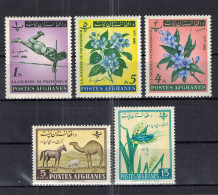 CHCT76 - Flowers, Sport,Nature, MNH, 5 Values, 1962, Afghanistan - Afghanistan