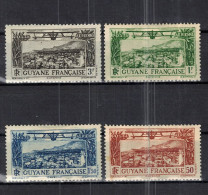 CHCT76 - Airmail - Cayenne, MH, 4 Values, 1933, Guyane Francaise, French Guiana - Neufs
