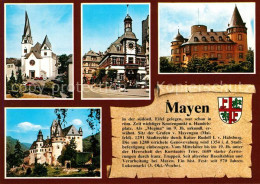 73197727 Mayen St. Clemenskirche Rathaus Genovevaburg Mayen - Mayen