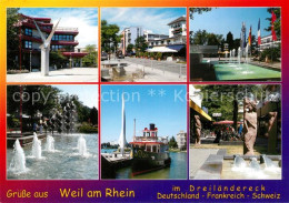 73195662 Weil Am Rhein Teilansichten Wasserspiele Rheinpartie  Weil Am Rhein - Weil Am Rhein