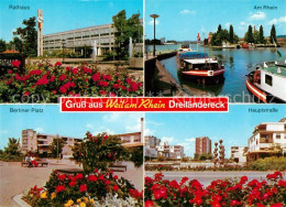 73195661 Weil Am Rhein Rathaus Rheinpartie Berliner Platz Hauptstrasse Weil Am R - Weil Am Rhein