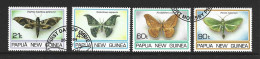 Papua New Guinea PNG 1994 Moths Set Of 4 FU - Papua New Guinea