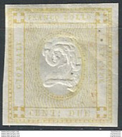 1862 Italia VE II 2c. Stampati Doppia Cifra MNH Sassone N. 10e - Otros & Sin Clasificación