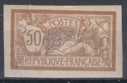 France 1920 Merson 50 C Yvert#120 A - Non Dentele, Mint Hinged (avec Charniere), Minor Thin At Margin - 1900-27 Merson