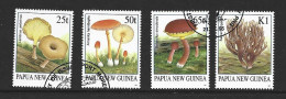 Papua New Guinea PNG 1995 Mushroom Set Of 4 FU - Papua New Guinea