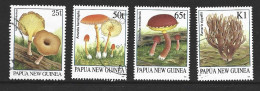 Papua New Guinea PNG 1995 Mushroom Set Of 4 FU - Papua New Guinea