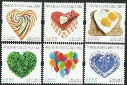 China Hong Kong 2015 Valentine's Day/Heartwarming Stamps 6v MNH - Nuevos