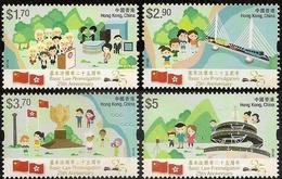 China Hong Kong 2015 The 25th Anniversary Of Basic Law Promulgation Stamp 4v MNH - Ongebruikt