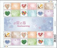 China Hong Kong 2015 Valentine's Day/Heartwarming Stamp Sheetlet MNH - Nuevos