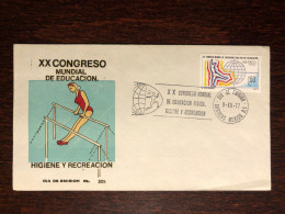 MEXICO FDC COVER 1977 YEAR HYGIENE RECREATION HEALTH MEDICINE STAMPS - Mexico