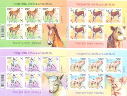 2024. Belarus, Domestic Baby Animals, 4 Sheetlets, Mint/** - Belarus