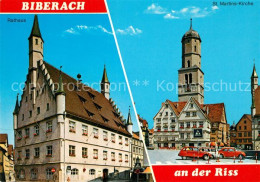 73190201 Biberach Riss Rathaus St. Martins Kirche Biberach Riss - Biberach