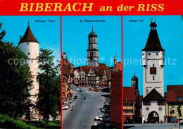 73190199 Biberach Riss Weisser Turm St. Martins-Kirche Ulmer Tor Biberach Riss - Biberach