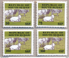 SOUTH SUDAN Proof Unissued Issue 2019 Overprint Cattle SOUDAN Du Sud Südsudan - Südsudan