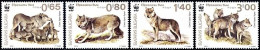 Bulgaria 2015 WWF Eurasian Wolf Set Of 4 Stamps MNH - Nuevos