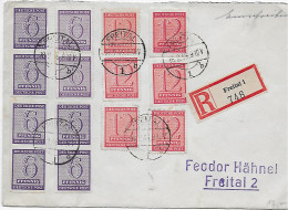 Freital Einschreiben 1946 - Cartas & Documentos
