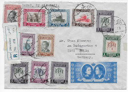 Luftpost Einschreiben Jerusalem Nach Fulda 1958 - Jordanie