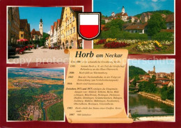 73182708 Horb Neckar Markt Kirche Fliegeraufnahme Neckarpartie Horb Neckar - Horb