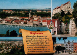 73182664 Burghausen Salzach Stadtpanorama Burg Laengste Burganlage Deutschlands  - Burghausen