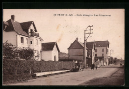 CPA Le Trait, Ecole Ménagère, Rue Clémenceau  - Le Trait