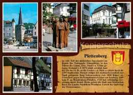 73181732 Plettenberg Kirche Marktplatz Plastik Ortsmotive Plettenberg - Plettenberg