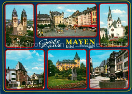 73181682 Mayen Marktplatz Dom Kirche Brunnen Genovevaburg Mayen - Mayen