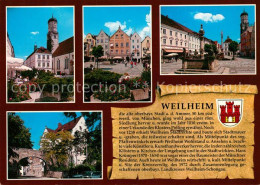 73181467 Weilheim Oberbayern Kirche Marktplatz Brunnen Tor Weilheim Oberbayern - Weilheim