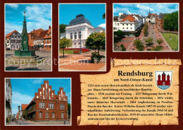 73181409 Rendsburg Markt Brunnen Park Rathaus Rendsburg - Rendsburg