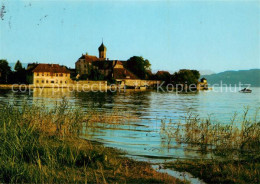73181322 Wasserburg Bodensee Uferpartie Am See Blick Zur Kirche Wasserburg Boden - Wasserburg A. Bodensee