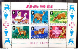 D2860  Hunting - Deers - North Korea - MNH Sheetlet - 1,50 - Animalez De Caza