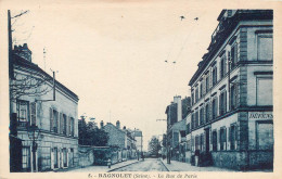 93 BAGNOLET. Rue De Paris Coupant La Rue De Ménilmontant Devenue Rue Jean-Jaurès - Bagnolet