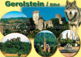 73181183 Gerolstein Erloeserkirche Burg Brunnenplatz Wolf Panorama Gerolstein - Gerolstein