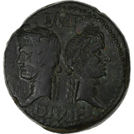 Augustus & Agrippa, Dupondius, 9-3 BC, Nîmes, Bronze, TB+, RIC:158 - Les Julio-Claudiens (-27 à 69)