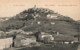 FRANCE - Le Tarn Illustré - Cordes - Vue Générale (Côté Ouest) - Vue Au Loin De La Ville - Carte Postale Ancienne - Cordes