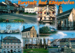 73180775 Bad Koenigshofen Innenstadt Brunnen Kirche Campingplatz Bad Koenigshofe - Bad Königshofen