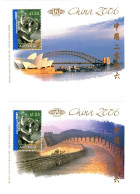 Australia 2006 Joint Issue With China Souvenir Sheets Mint Never Hinged - Ongebruikt