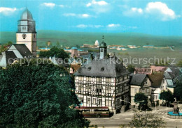 73180688 Usingen Blick Auf Rathaus Und Laurentiuskirche Fachwerkhaus Usingen - Usingen